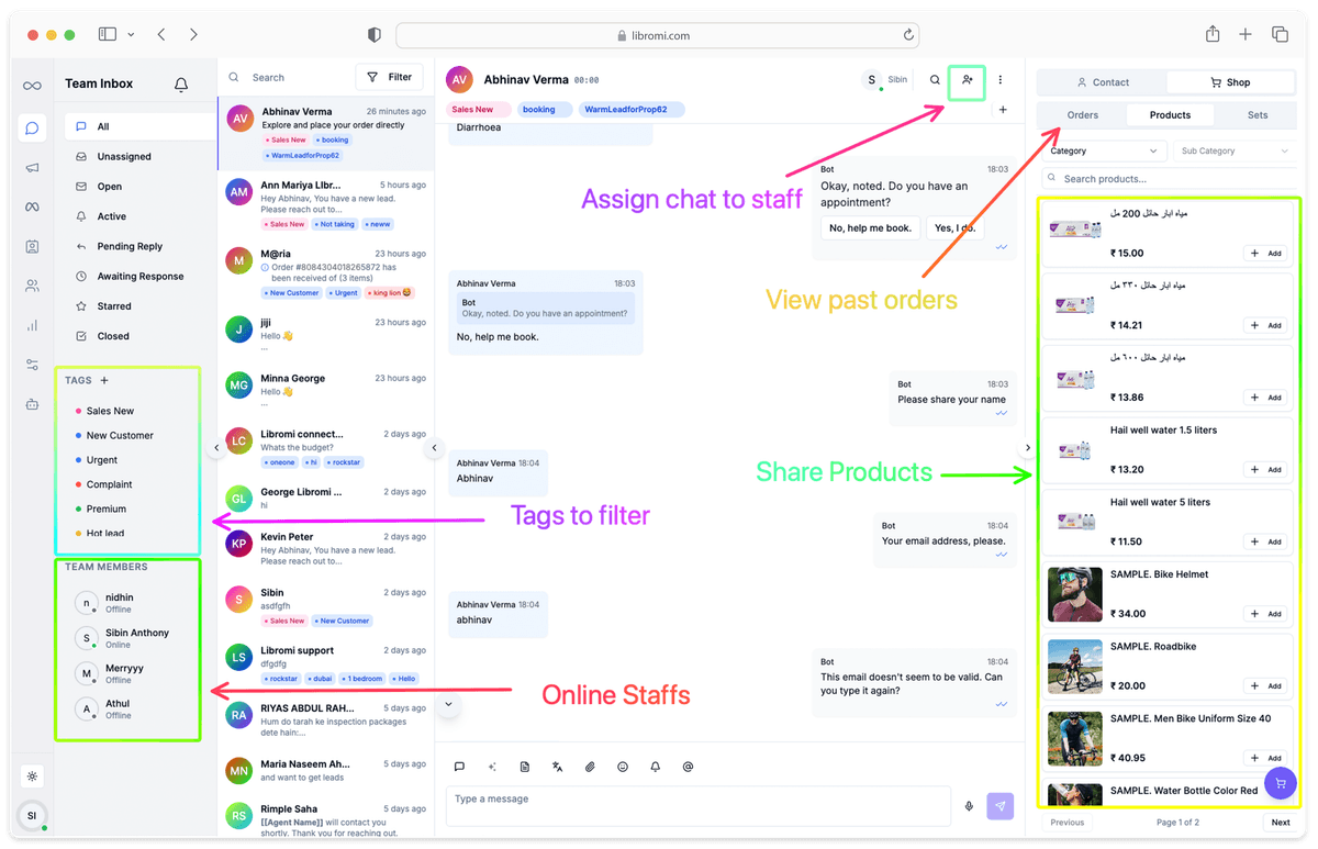 Multi-Agent Chat Inbox For Both Web & Mobile